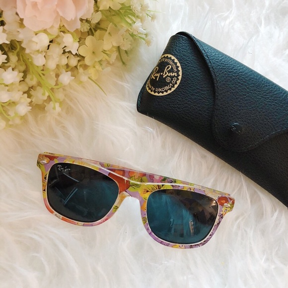 Ray-Ban Accessories - RAY BAN FLORAL WAYFARER SUNGLASSES W CASE